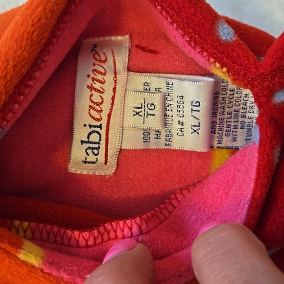 Reversible Orange, Red and Pink Fleece Vest - Picture 2 of 7